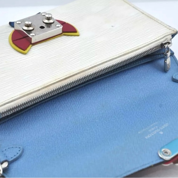 Louis Vuitton Tribal Mask Shoulder Bag Epi leather Cross Body Bag White M60795 - Picture 12 of 16